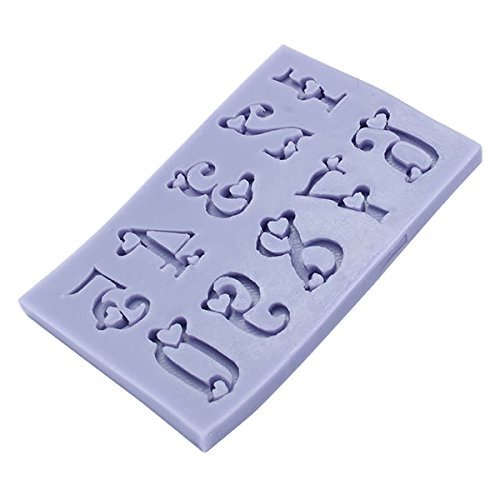"Love Number Fondant Mold Silicone Cake Mould Decorating Tool" shopping N2
