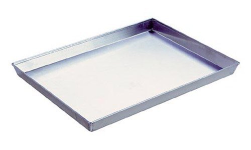 Paderno World Cuisine 41751-50 Aluminized Steel Baking Sheet Splayed Sides 3 cm