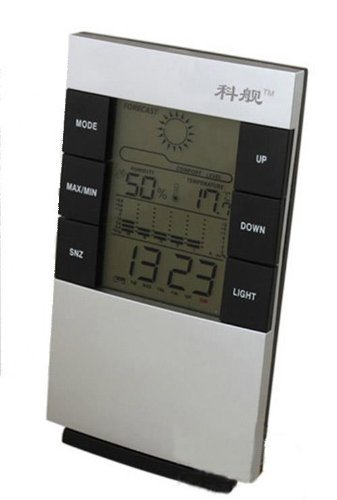 Yosoo New Digital Temperature Humidity LED Meter Thermometer Hygrometer Clock N5