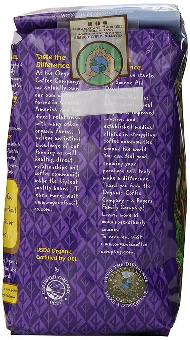 The Organic Coffee Co. Whole Bean, Decaf Hurricane Espresso, 12 Ounce N4