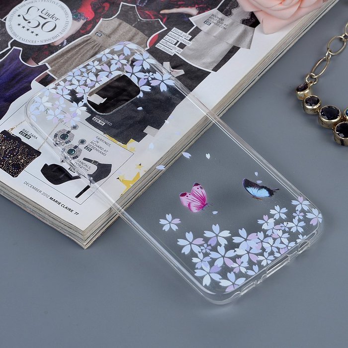 Badalink Galaxy S7 Edge Case Clear Soft TPU Rubber Skin Bumper Case Shockproof Flexible Easy Grip Colorful Painting... N4