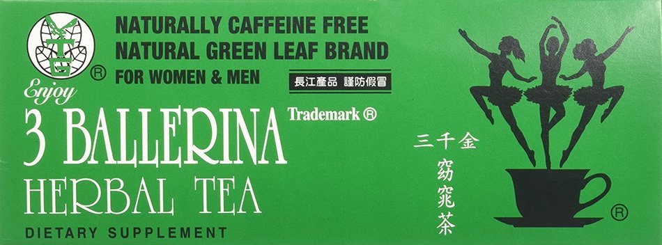 3 Ballerina Diet Tea Extra Strength for Men and Women (3 Boxes x 18 Bags) N2