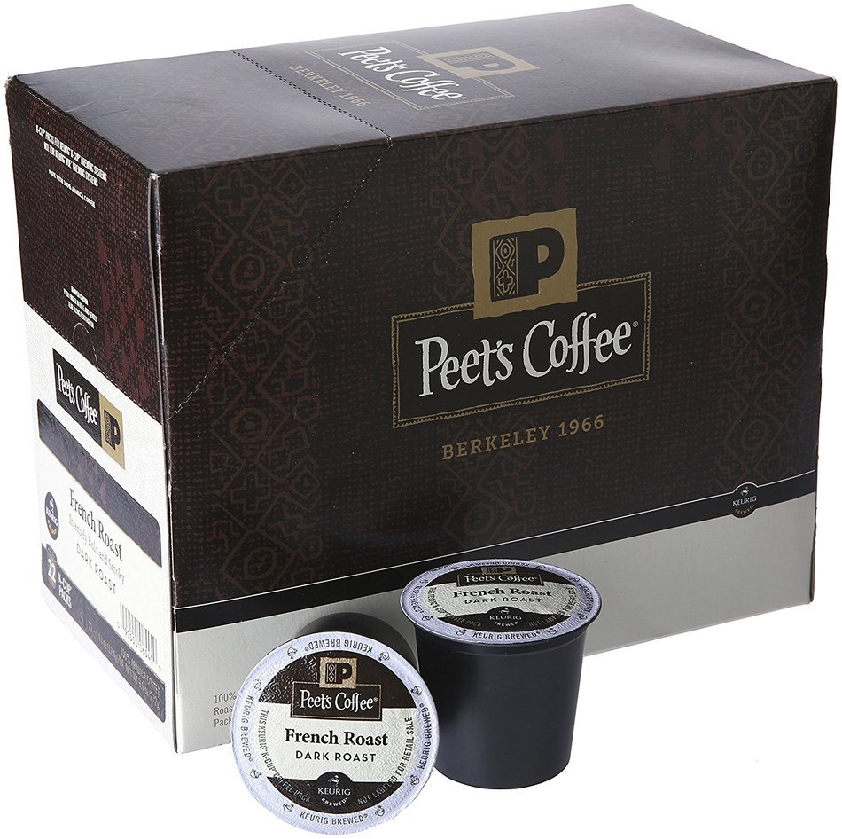 Peet's Coffee & Tea French Roast K-Cup Portion Pack for Keurig K-Cup Brewers, 22 Count N2