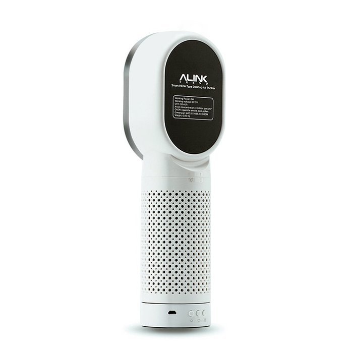 Alinktrend 360&deg; HEPA Air Purifier &ndash; F001 Patented Unique Design Small Size Quite Ecolife Ionizer Office Desktop... N11