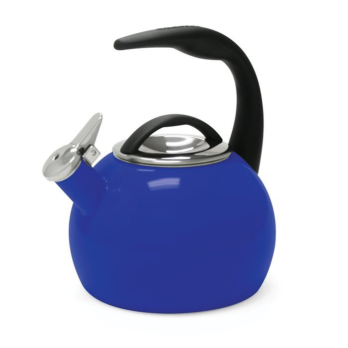 Chantal 37-ANN AQ Enamel on Steel 40th Anniversary Teakettle, 2 quart, Aqua