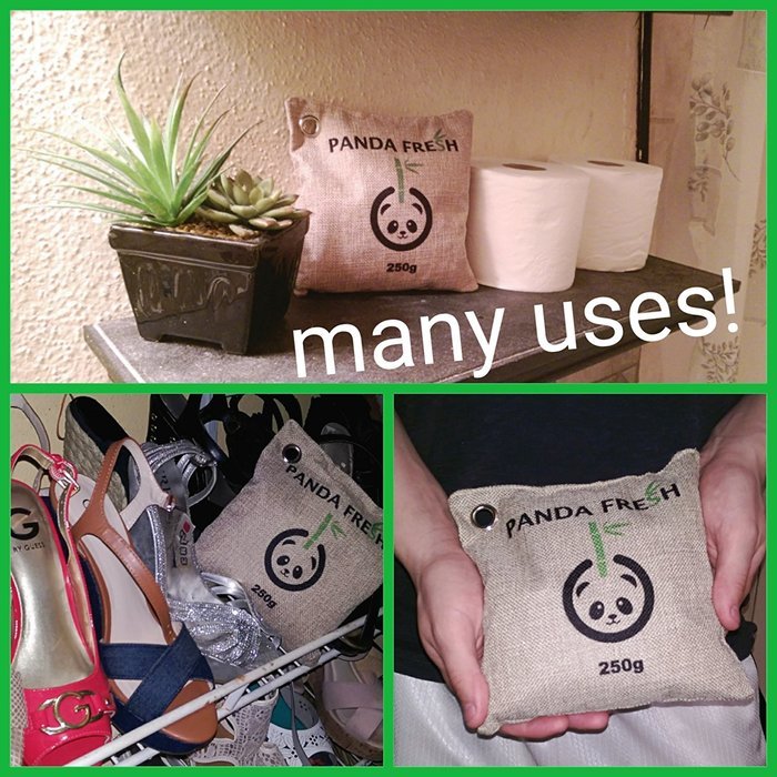 LARGE - Remove Odors Naturally with Activated Air Purifying Moisture Removing 250g Bag Non Toxic & Chemical Free...