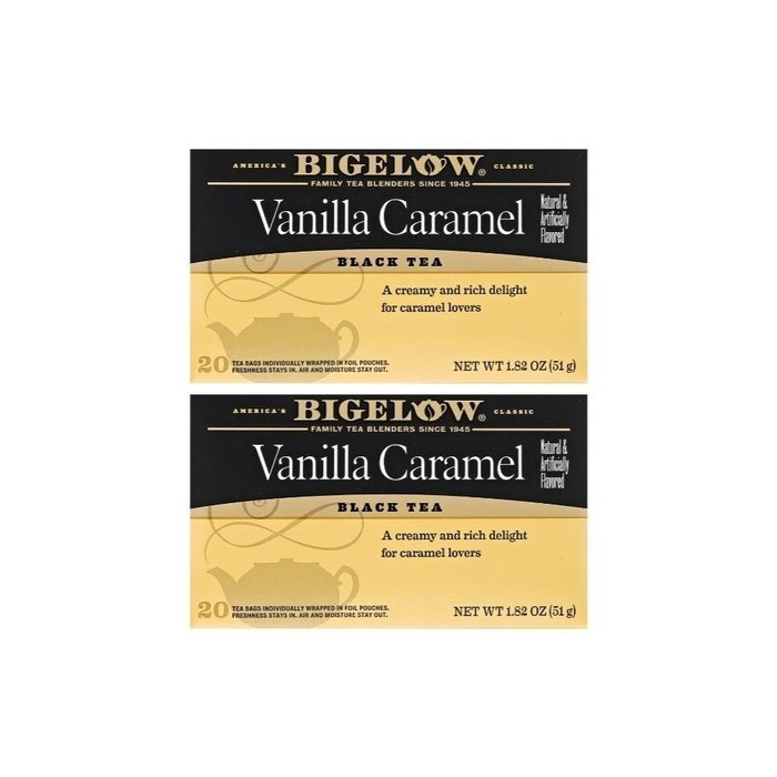 Bigelow Vanilla Caramel Black Tea (20 Teabags) N4