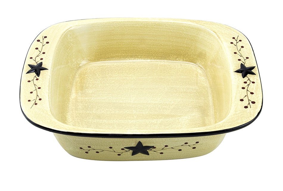Astra Stoneware Ceramic Square Baking/Serving Dish - 18"x 8"x 2.25"Deep N2