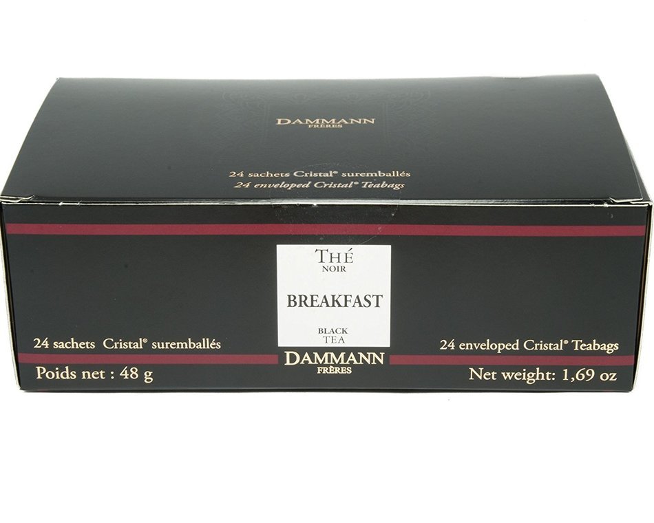 DAMMANN FRERES Breakfast Black Tea, 24 Cristal Teabags