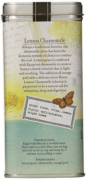 The Coffee Bean & Tea Leaf, Tea, Hand-Picked Lemon Chamomile, 20 Count Tin N5