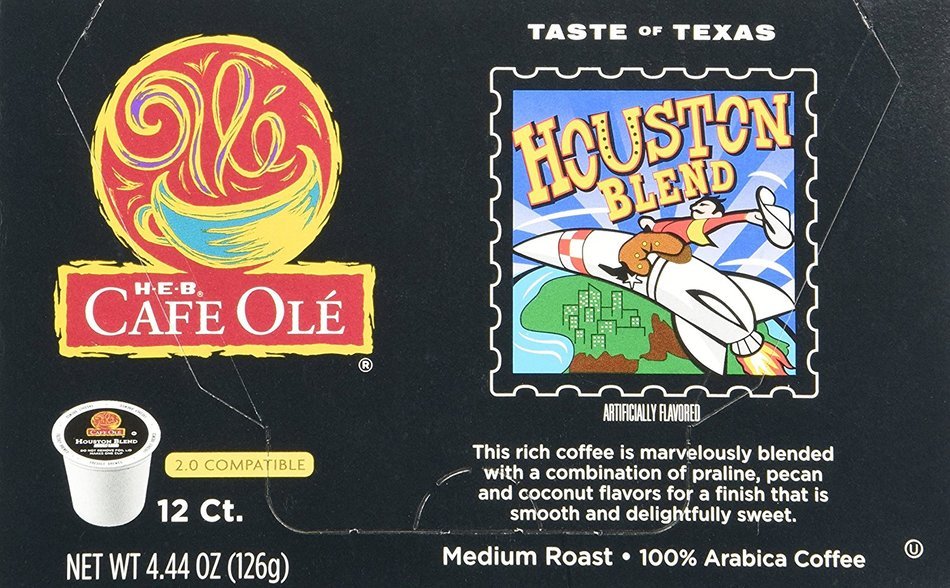 Cafe Ole Taste of Texas Houston Blend 12 Count K-cups (Pack of 2) N2