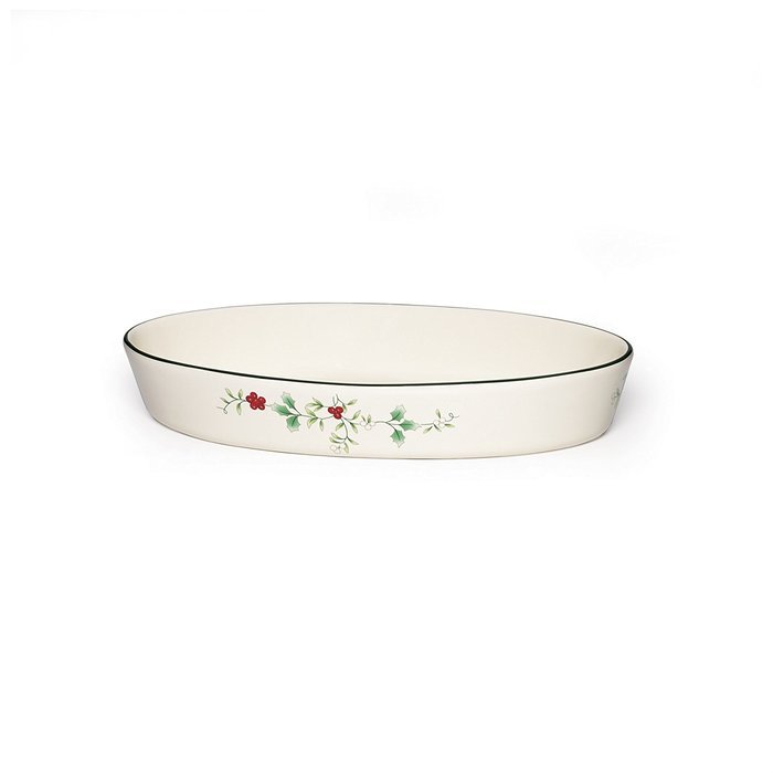 Pfaltzgraff Winterberry Oval Baker Stoneware Gift Box, 11", Assorted