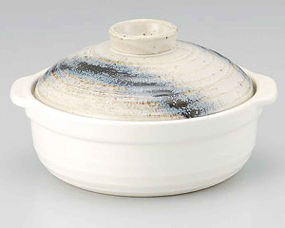 Ishime Ginga for 3-4 persons 10.3inch Donabe Japanese Hot pot White Ceramic Made in Japan