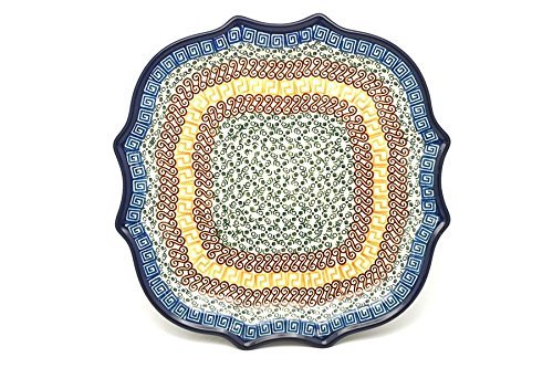 Polish Pottery Tray - Serpentine Edge - Autumn