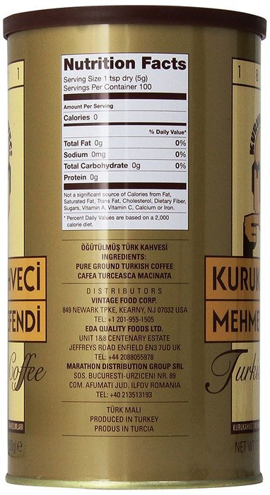 Kurukahveci Mehmet Efendi Turkish Coffee,17.6 Ounce N2