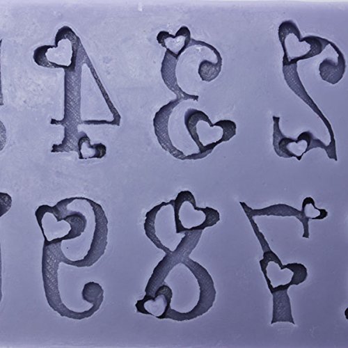 "Love Number Fondant Mold Silicone Cake Mould Decorating Tool" shopping N6