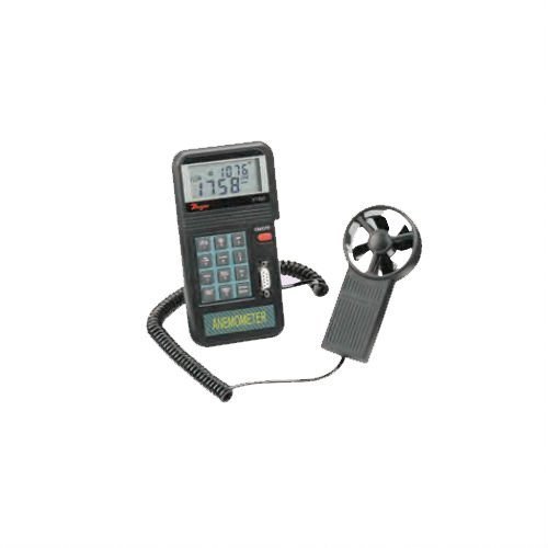 Dwyer Model VT-200 Digital Vane Thermo-Anemometer, 0.3-45 m/s Velocity, CFM (ft&sup3;/min) and CMM Air Volume, 0 to...