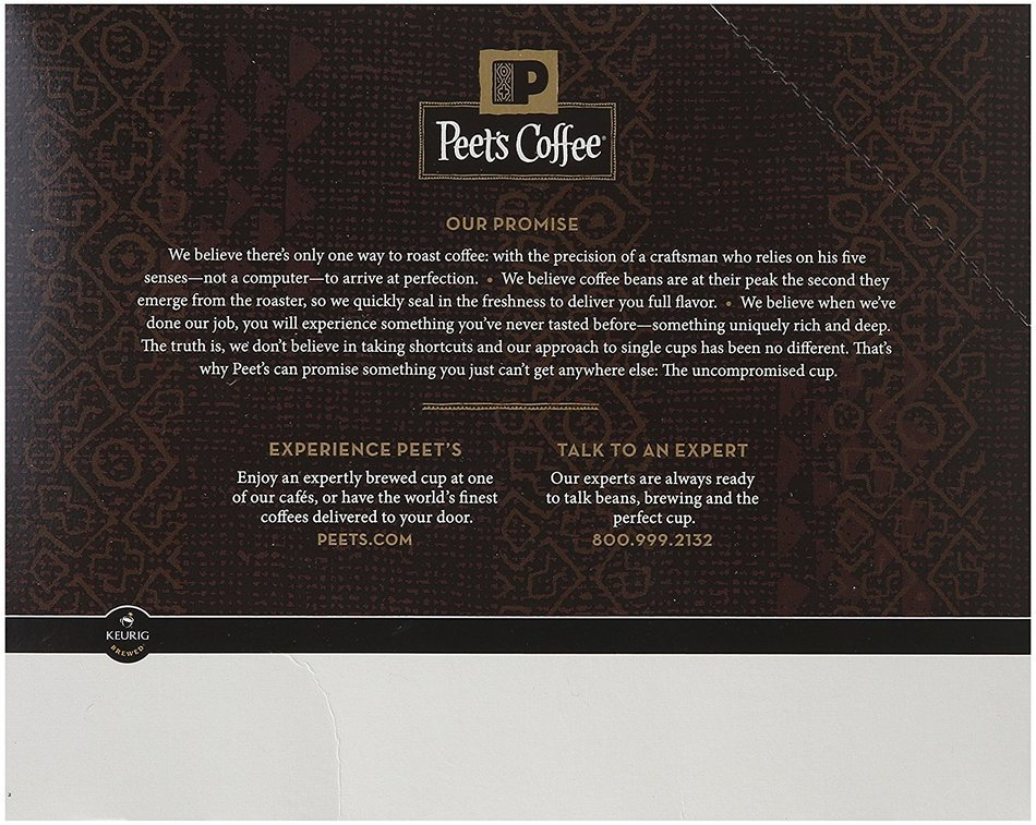 Peet's Coffee & Tea French Roast K-Cup Portion Pack for Keurig K-Cup Brewers, 22 Count N4