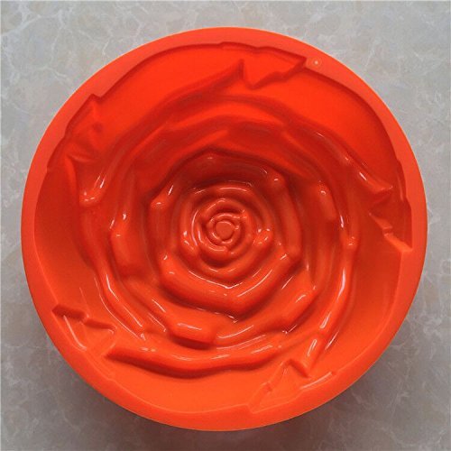 Longzang Large Rose Silicone Mold for Cake Baking