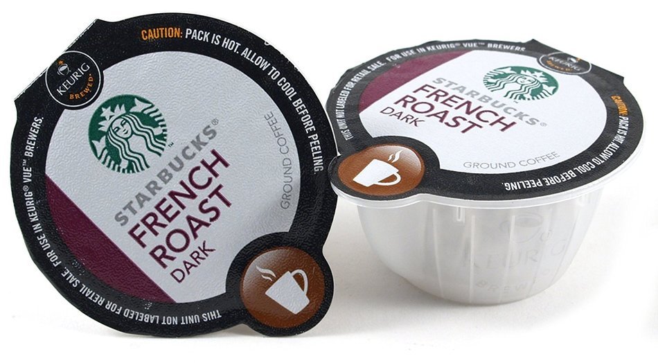 Starbucks Dark French Roast Coffee Keurig Vue Portion Pack, 96 Count
