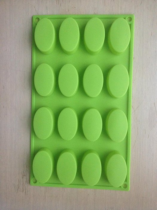 Mini AUSTRALIAN OVAL MUFFIN chololate cookie cake SILICONE MOULD Fondant ice cube tray icing mold 29.5 * 17.5...