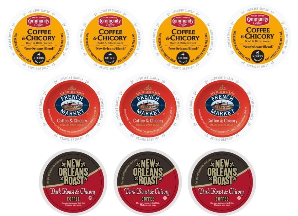 Coffee & Chicory Sampler Keurig K-Cups Variety Box, 10 Count