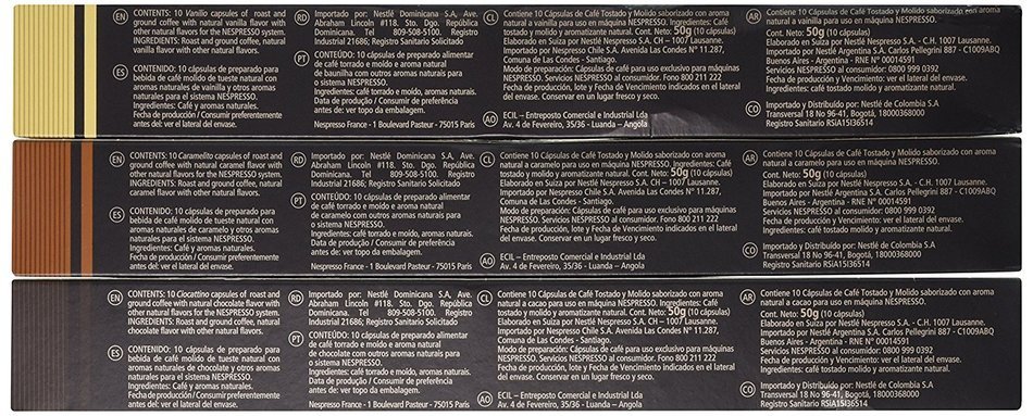 Nespresso OriginalLine: Vanilio,Ciocattino, Caramelito, 30 Count N2
