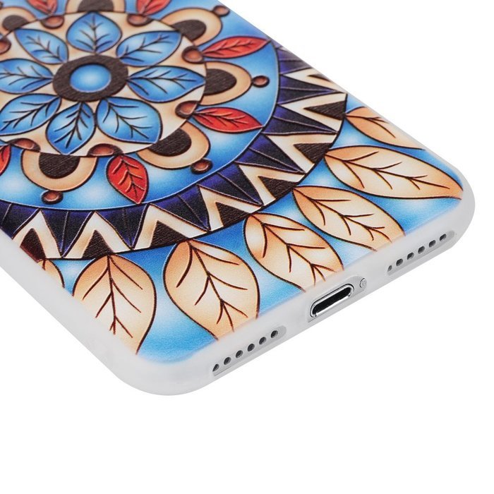 Badalink iPhone 7 3D Basso-relievo TPU Case (4.7") Shockproof Soft TPU Flexible Easy Grip Rubber Bumper Slim Protective... N3