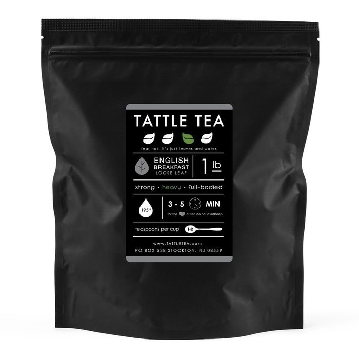 Tattle Tea Black Tea Blend, English Breakfast, 1 Pound