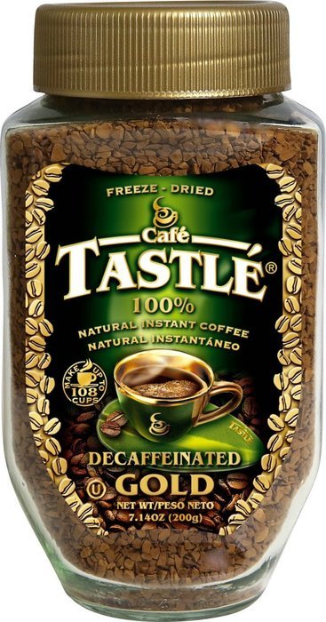 Cafe Tastle Decaffeinated Freeze Dried Instant Coffee, 7.14 Ounce
