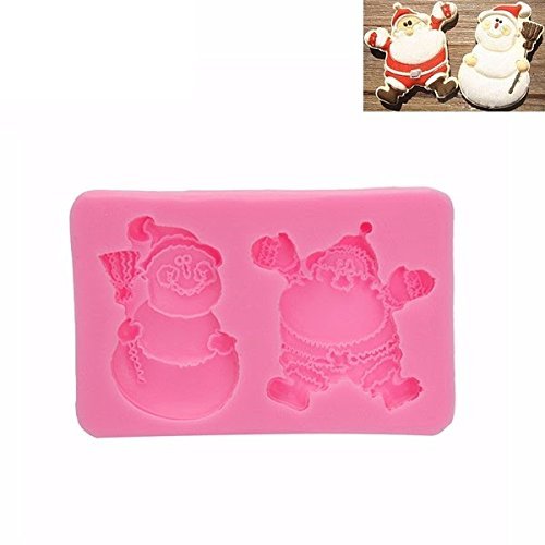 "dipshop Christmas Santa Claus Snowman Silicone Mold Fondant Cake Mould" shopping N3