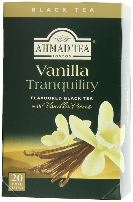 Ahmad Tea Vanilla Tranquility Black Tea, 20-Count Boxes (Pack of 6)
