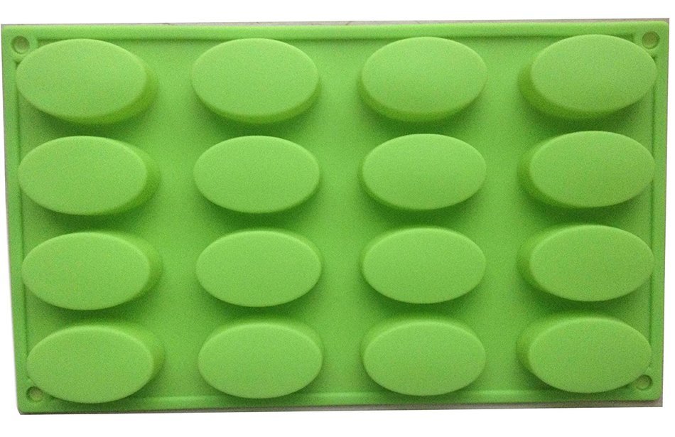 Mini AUSTRALIAN OVAL MUFFIN chololate cookie cake SILICONE MOULD Fondant ice cube tray icing mold 29.5 * 17.5... N2