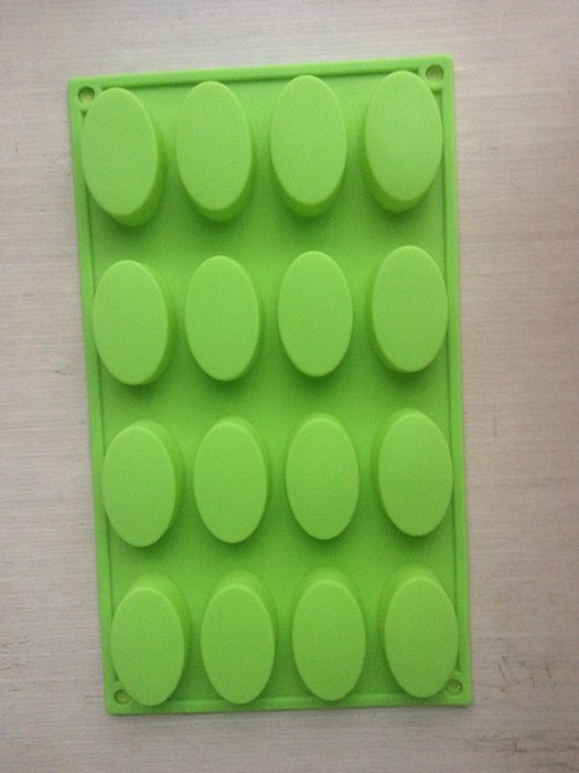 Mini AUSTRALIAN OVAL MUFFIN chololate cookie cake SILICONE MOULD Fondant ice cube tray icing mold 29.5 * 17.5... N3