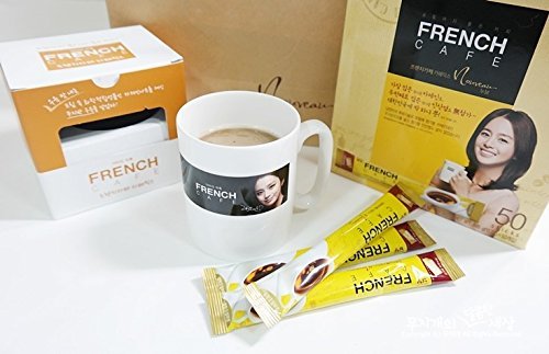 French Cafe Instant Arabica Coffee Mix w/ Nonfat Milk - 100-stick Box