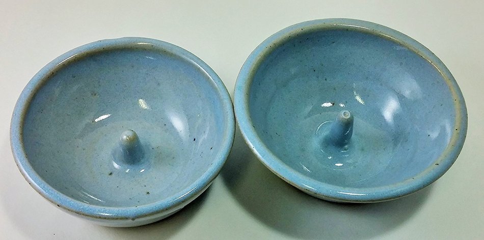 Aunt Chris' Pottery - Hand Made Clay - Individual Apple Baking and Serving Dish - With Molden-In - Fast Baking... N22