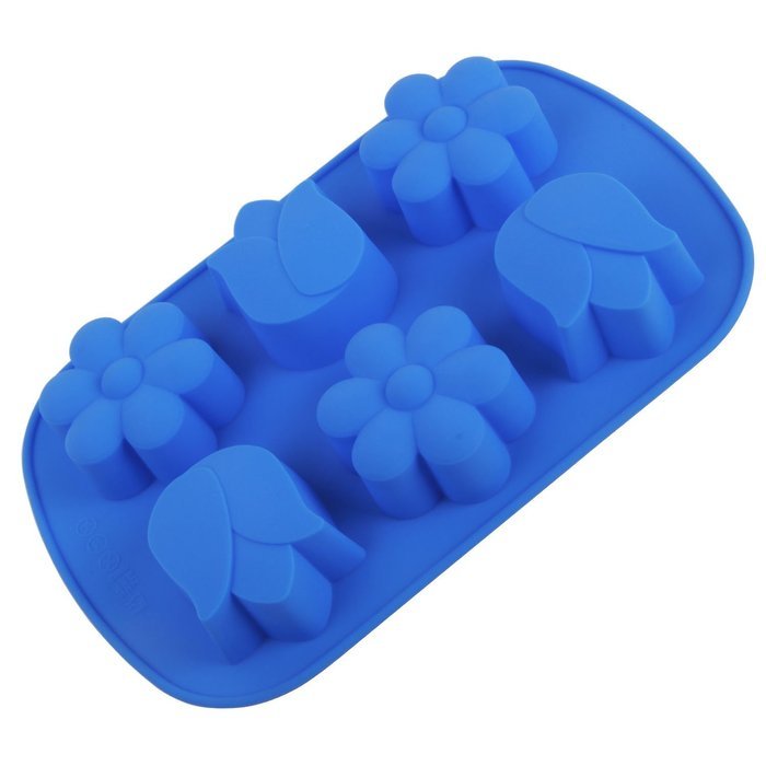 Leegoal (TM) 6 Cavity Snowflake Silicone Non Stick Cake Bread Mold Chocolate Jelly Candy Baking Mould N30