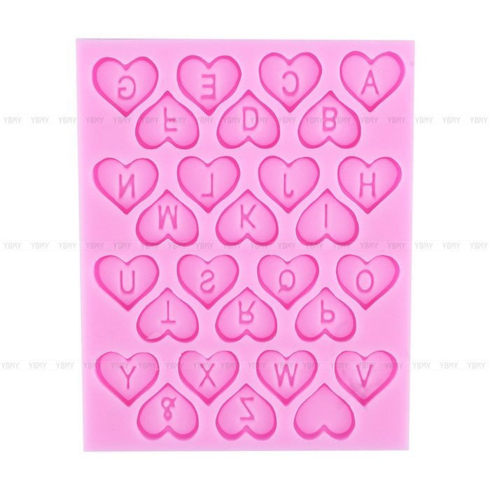 Yosoo Letter Flag Bunting Silicone Fondant Mold Cake Decorating Chocolate Mould Baking N5