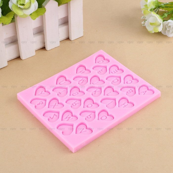 Yosoo Letter Flag Bunting Silicone Fondant Mold Cake Decorating Chocolate Mould Baking N6