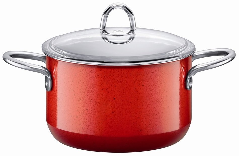 Silit Passion 4-Quart High Casserole with Lid, Energy Red