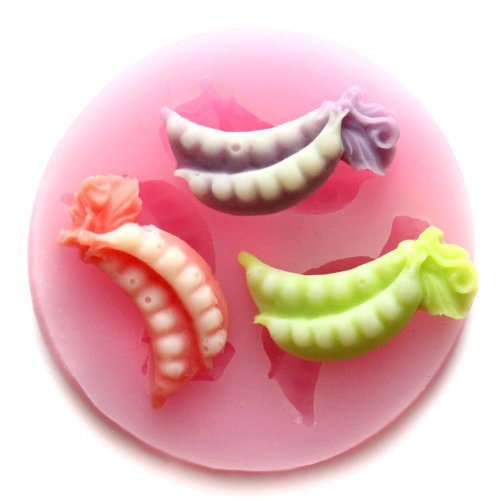 Longzang vegetables pea F0522 Fondant Mold Silicone Sugar mold Craft Molds DIY gumpaste flowers Cake Decorating