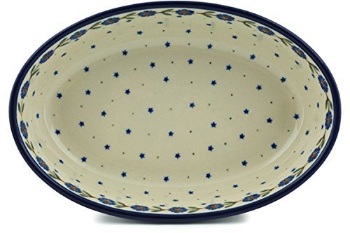Polish Pottery Oval Baker 8-inch N3