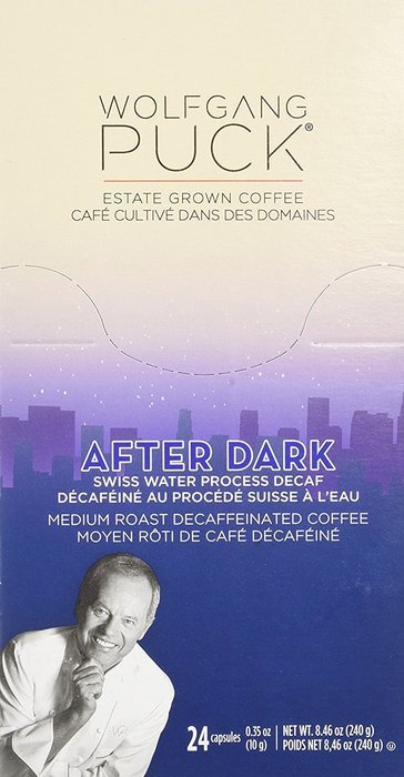 Wolfgang Puck Decaf Coffee for Single Serve Cups, After Dark, 24 Count