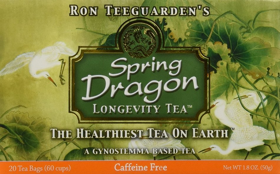 Dragon Herbs Spring Dragon Longevity Tea Caffeine Free -- 20 Tea Bags Each / Pack of 2 N2