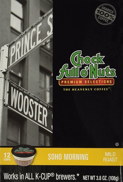 Choc Full o'Nuts Soho Morning Coffee K-Cups 12 CT - Pack Of 2 N2