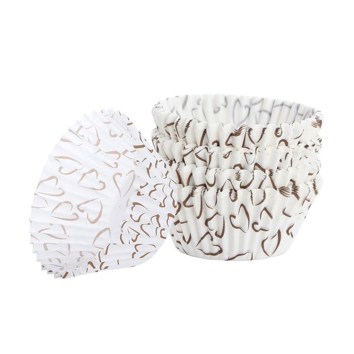 Crystallove 600pcs Random Colorful Paper Cupcake Liners Muffin Cups Baking Wrappers (Top Size2.5"x600pcs) N5