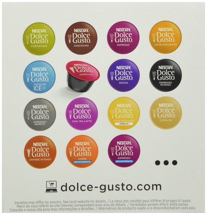 Nescafe Dolce Gusto for Nescafe Dolce Gusto Brewers, Cafe Americano , 48 Count N17