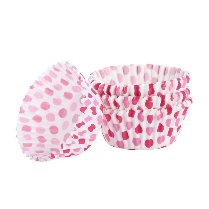 Crystallove 600pcs Random Colorful Paper Cupcake Liners Muffin Cups Baking Wrappers (Top Size2.5"x600pcs) N8