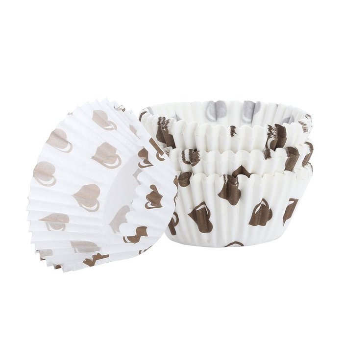 Crystallove 600pcs Random Colorful Paper Cupcake Liners Muffin Cups Baking Wrappers (Top Size2.5"x600pcs) N9