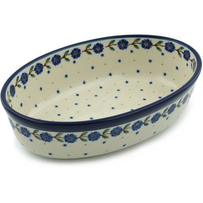 Polish Pottery Oval Baker 8-inch N4